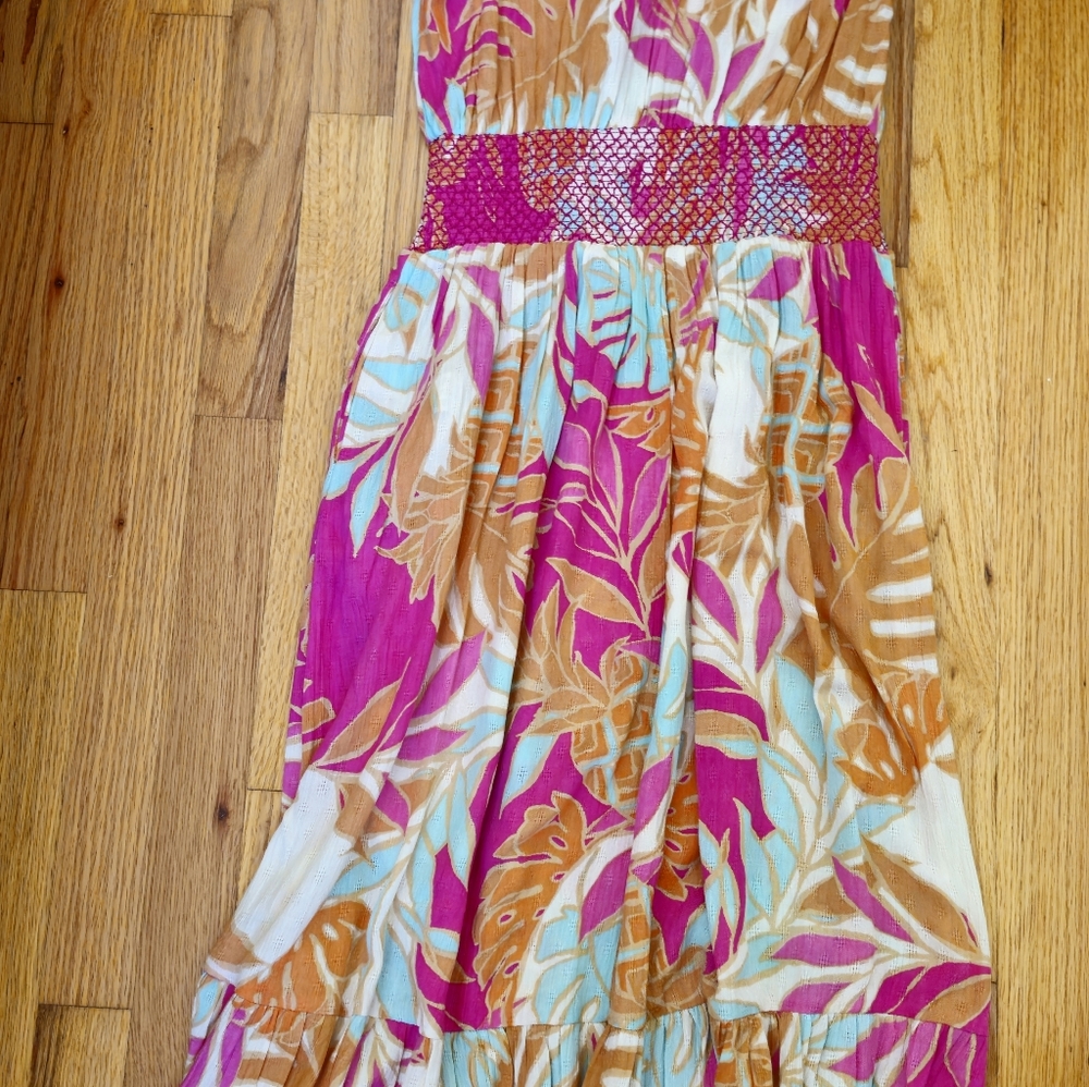Band Of The Free One Strap Gypsie Floral Midi Dress Women's Size XS - Picture 7 of 9